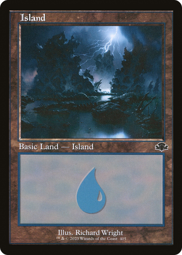 Island (405) (Retro) [Dominaria Remastered]