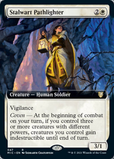 Stalwart Pathlighter (Extended Art) [Innistrad: Midnight Hunt Commander]