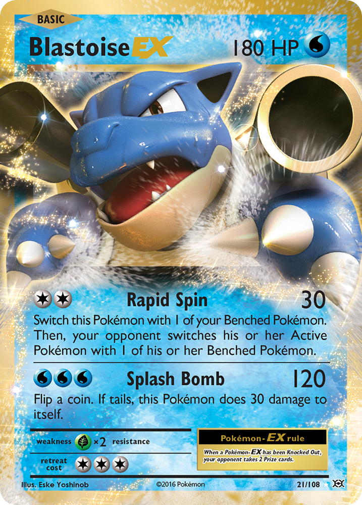 blastoise v pokemon card price Blastoise EX (21/108) [XY: Evolutions]