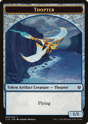 Daretti, Scrap Savant Emblem // Thopter Double-Sided Token [Commander 2016 Tokens]