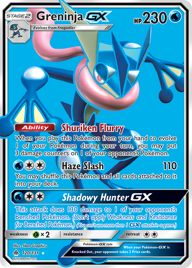 Greninja GX (120/131) [Sun & Moon: Forbidden Light]