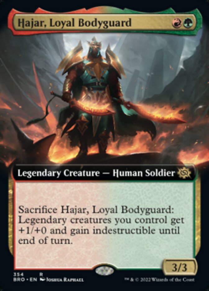 Hajar, Loyal Bodyguard (Extended Art) [The Brothers' War]