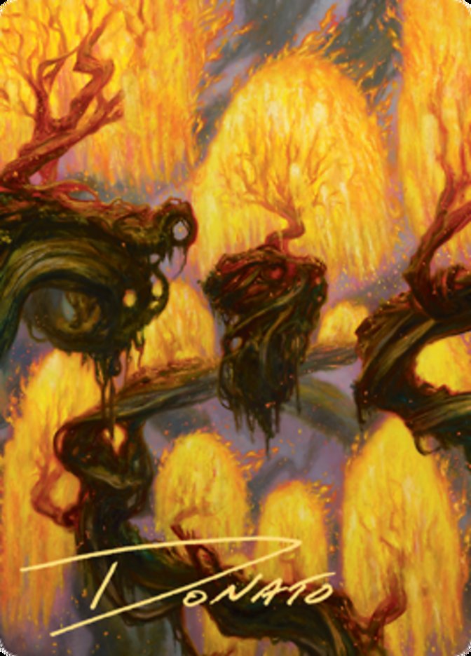 Grove of the Burnwillows Art Card (Gold-Stamped Signature) [Zendikar Rising Art Series]