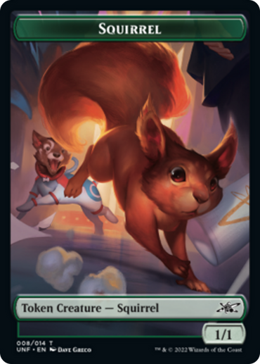 Squirrel // Storm Crow Double-Sided Token [Unfinity Tokens]