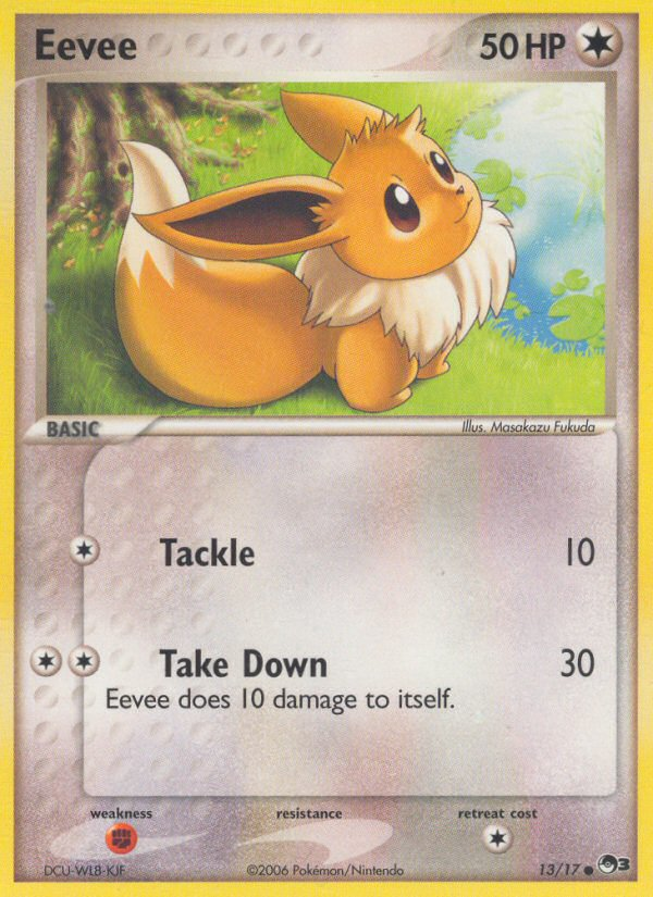 eevee pokemon card price Eevee (13/17) [POP Series 3]