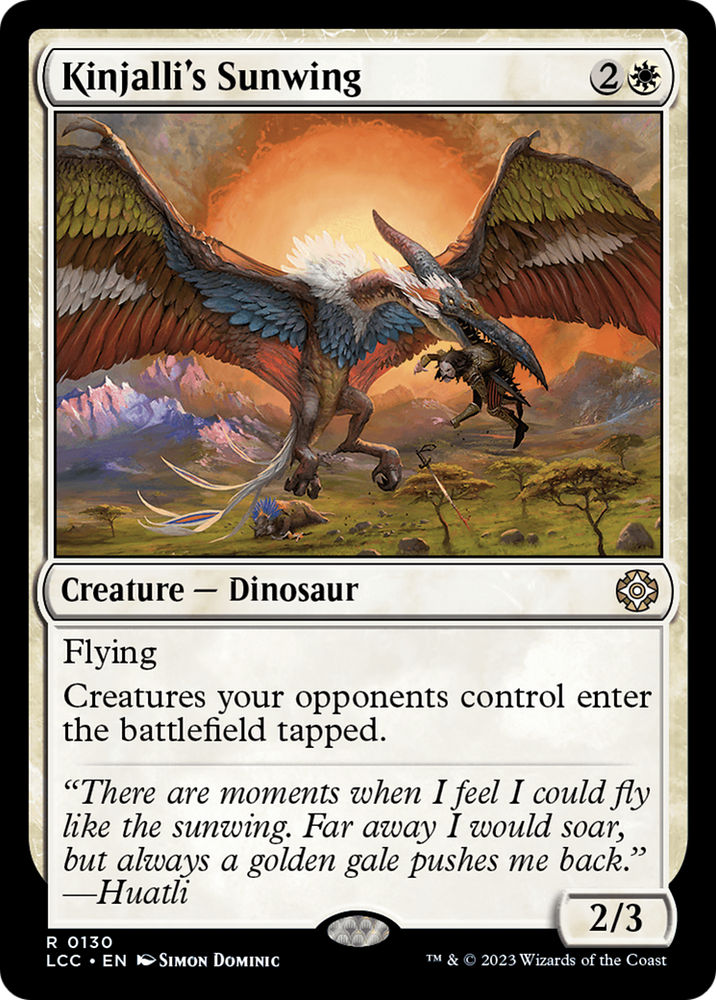 Kinjalli's Sunwing [The Lost Caverns of Ixalan Commander]