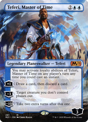 Teferi, Master of Time (Borderless) [Core Set 2021]