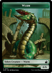 Saproling // Wurm Double-Sided Token [Ravnica Remastered Tokens]