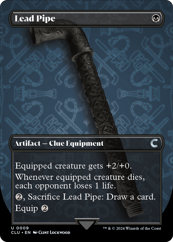 Lead Pipe (Borderless) [Ravnica: Clue Edition]