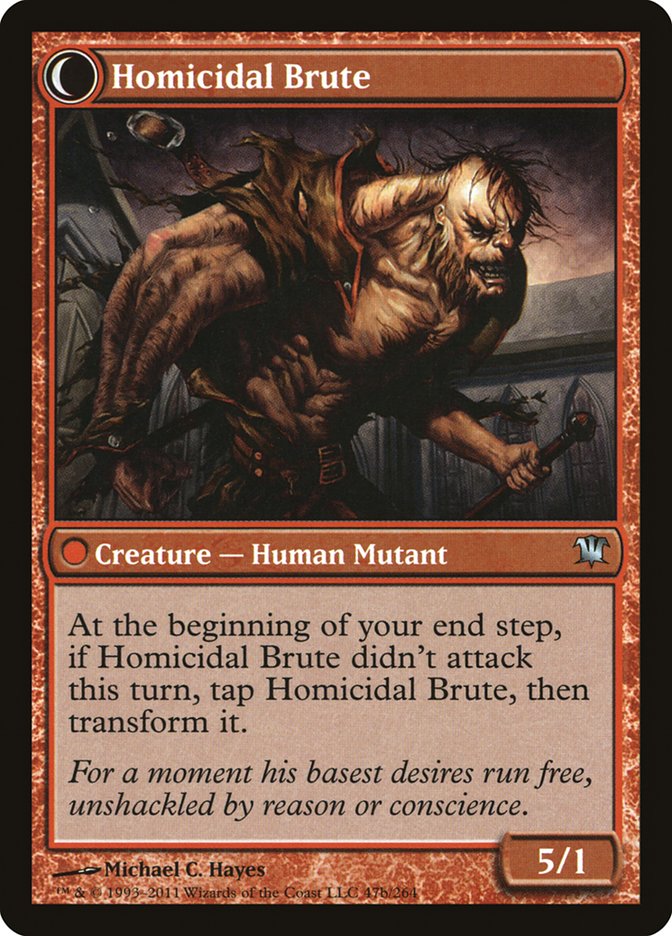 Civilized Scholar // Homicidal Brute [Innistrad]