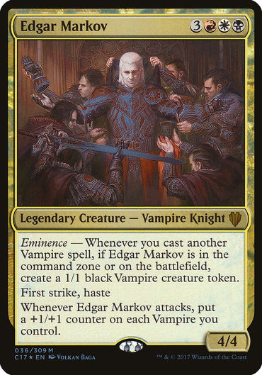 Edgar Markov (Oversized) [Commander 2017 Oversized]