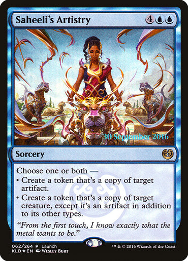 Saheeli's Artistry (Launch) [Kaladesh Promos]