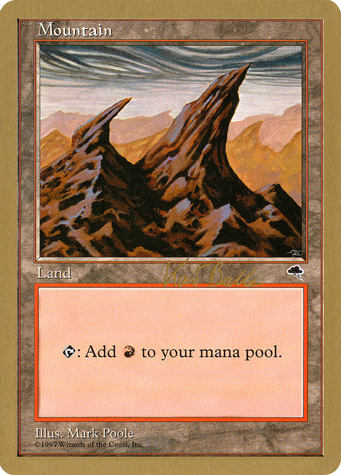 Mountain (kb344) (Kai Budde) [World Championship Decks 1999]