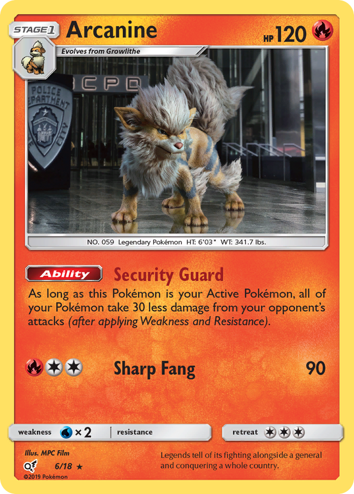 Arcanine (6/18) [Sun & Moon: Detective Pikachu]