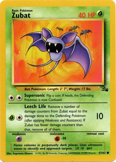 Zubat (57/62) [Fossil Unlimited]