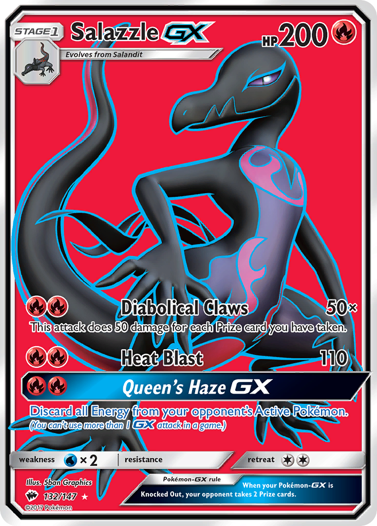 Salazzle GX (132/147) [Sun & Moon: Burning Shadows]