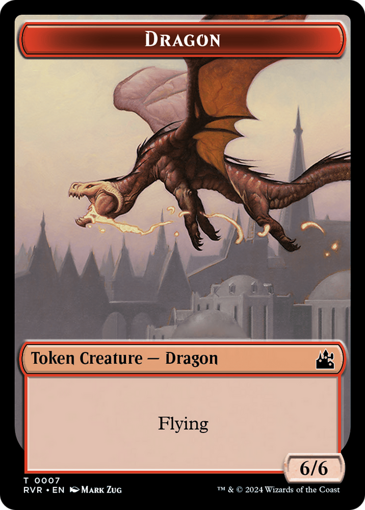 Bird // Dragon Double-Sided Token [Ravnica Remastered Tokens]