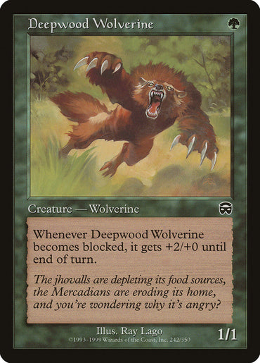 Deepwood Wolverine [Mercadian Masques]