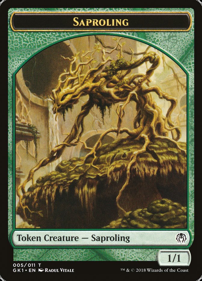 Saproling // Insect Double-Sided Token [Guilds of Ravnica Guild Kit Tokens]