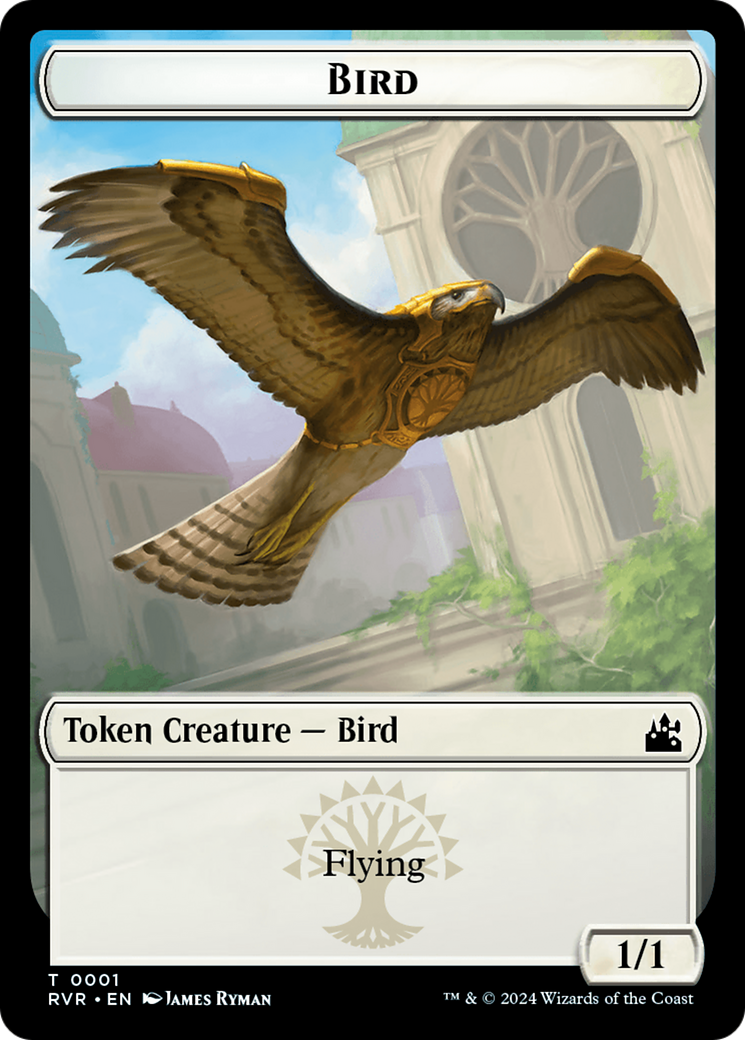 Bird // Dragon Double-Sided Token [Ravnica Remastered Tokens]