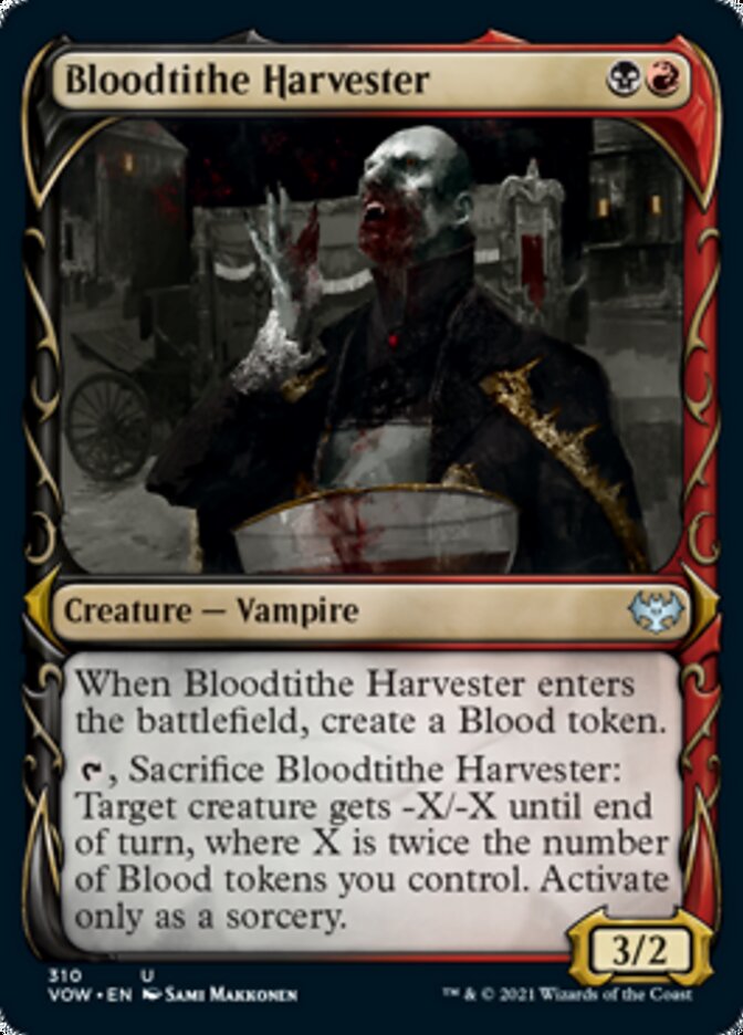 Bloodtithe Harvester (Showcase Fang Frame) [Innistrad: Crimson Vow]