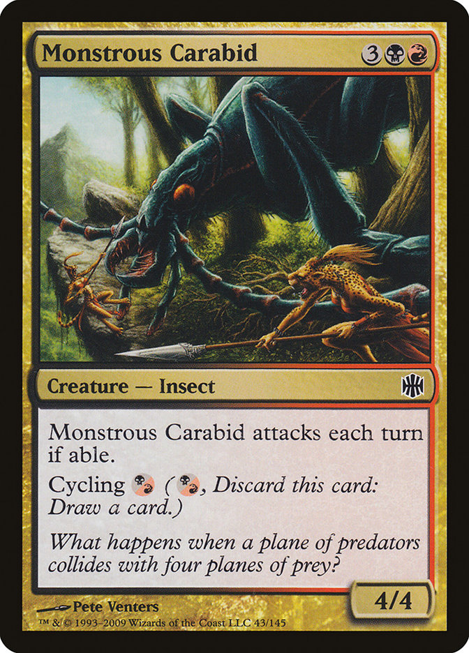 Monstrous Carabid [Alara Reborn]