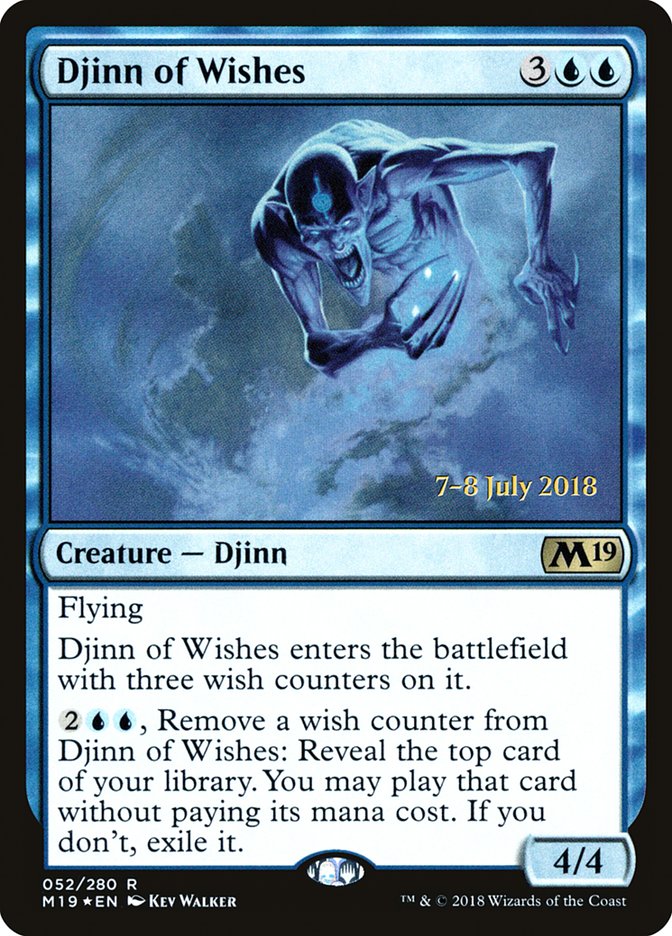 Djinn of Wishes [Core Set 2019 Prerelease Promos]